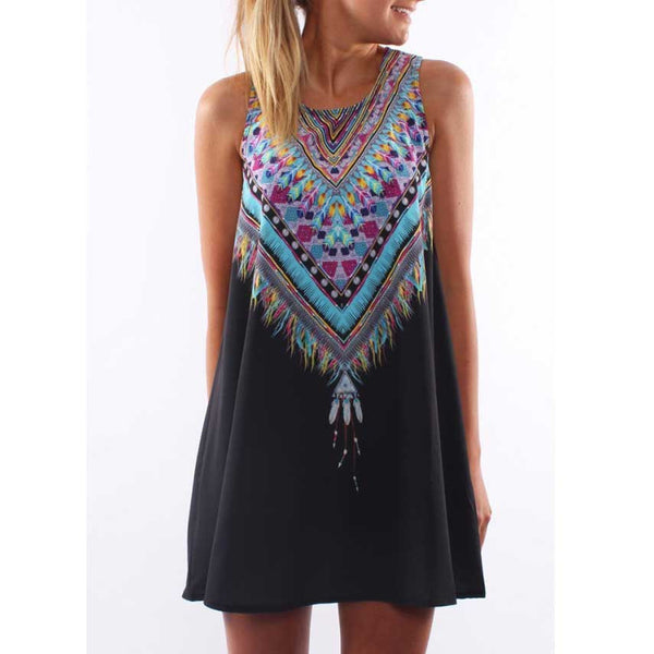 Sleeveless Chiffon Dresse