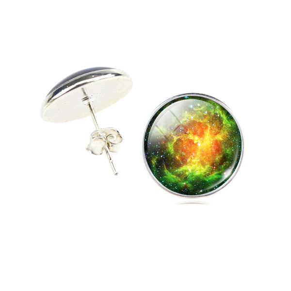 Galaxy Cabochon Earrings