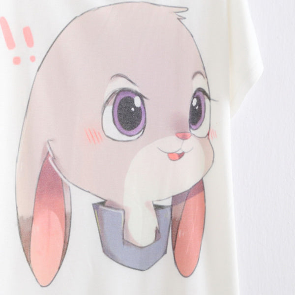 WAIBO BEAR Zootopia 2016 Brand New White T-shirt
