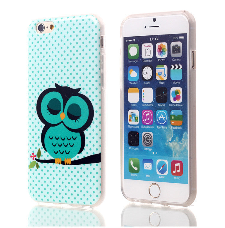 Owl StyleSoft TPU Case For Apple iPhone 6 6S (mint)