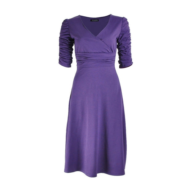 Summer Celeb V-neck Half Sleeve Maxi Party Dresses