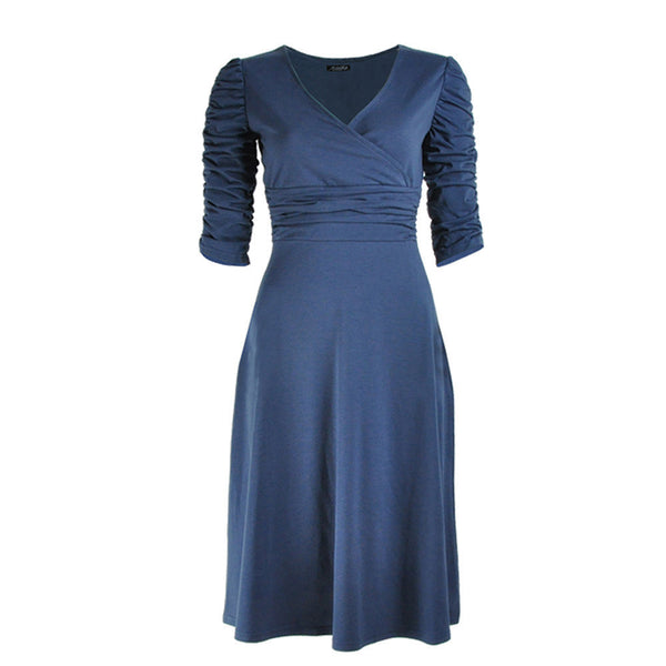 Summer Celeb V-neck Half Sleeve Maxi Party Dresses