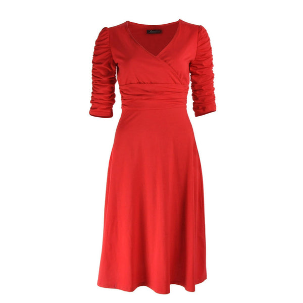 Summer Celeb V-neck Half Sleeve Maxi Party Dresses