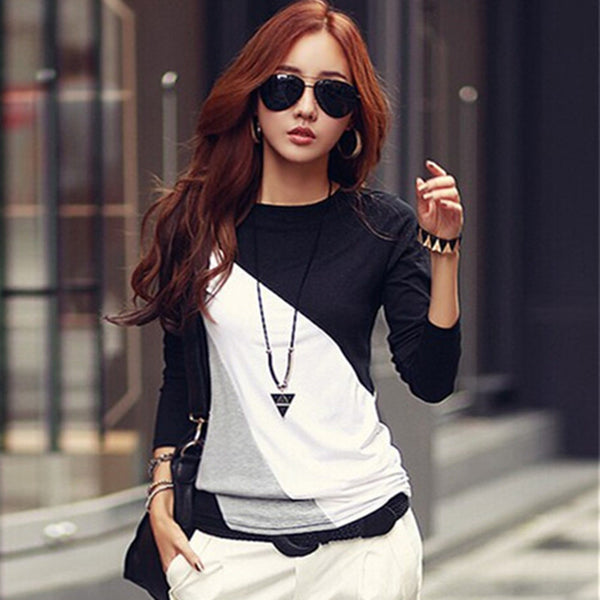 O-Neck Mixed Color T Shirt