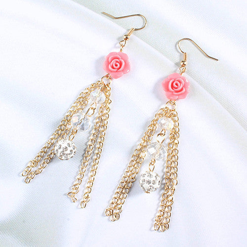 Roses & Tassels Earrings