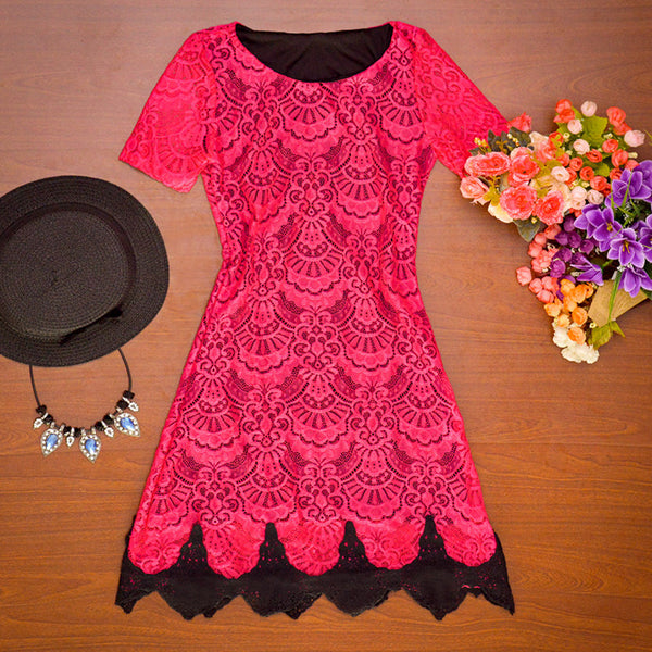 sexy scava fuori lace abiti casual manica lunga mini dess