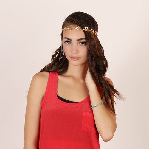 Turquoise bead & Cross Bracelet