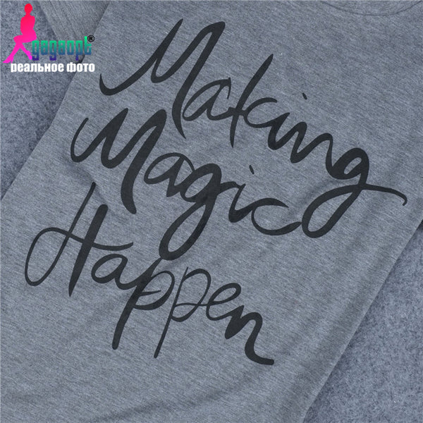 Gray Tops Blusas tee shirt femme Free Shipping