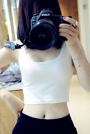 Sexy Model Crop Top Cropped Vintage Tops Tank