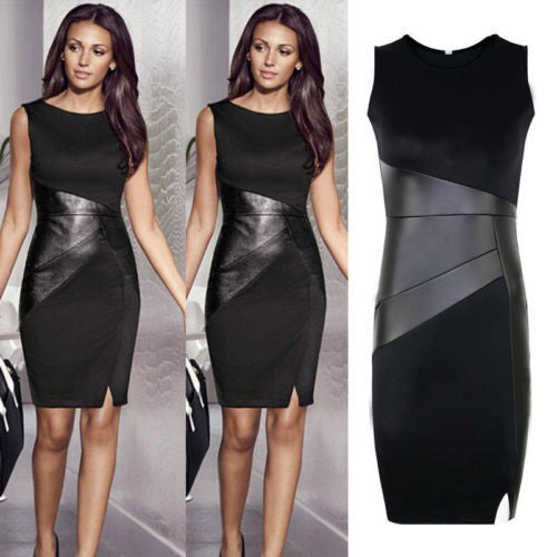 Ladies pretotrabalho Bodycon vestido