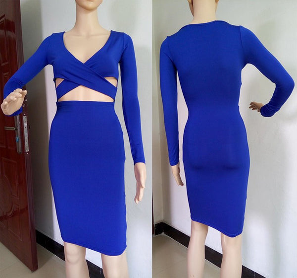 Criss nigh club wear bandage bodycon vestidos