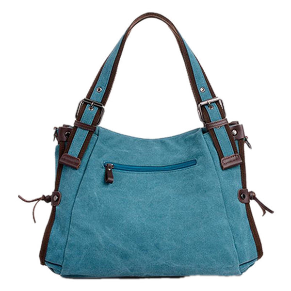 Multicolor Canvas Shoulder Bag