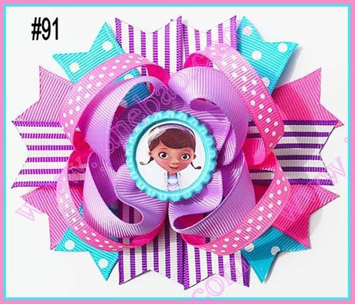 4.5"  Inspired Boutique Layered Hair Bow (50pcs/lot)