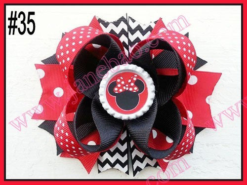 4.5"  Inspired Boutique Layered Hair Bow (50pcs/lot)