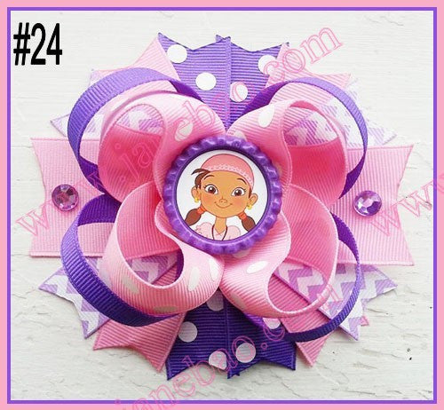 4.5"  Inspired Boutique Layered Hair Bow (50pcs/lot)