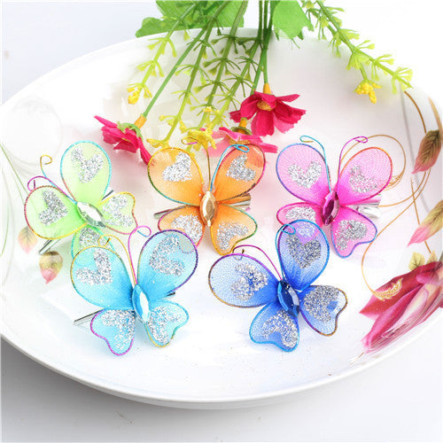 Chiffon Butterfly Baby Hairpins