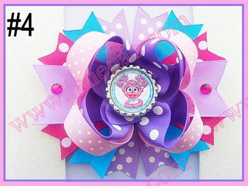 4.5"  Inspired Boutique Layered Hair Bow (50pcs/lot)
