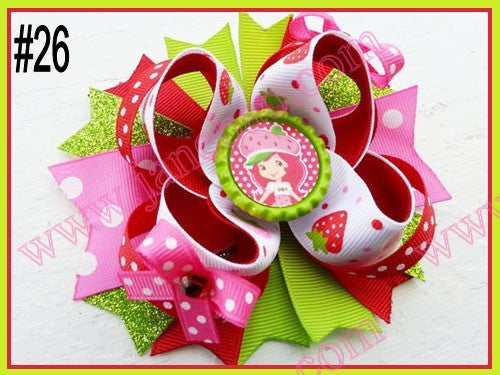 4.5"  Inspired Boutique Layered Hair Bow (50pcs/lot)