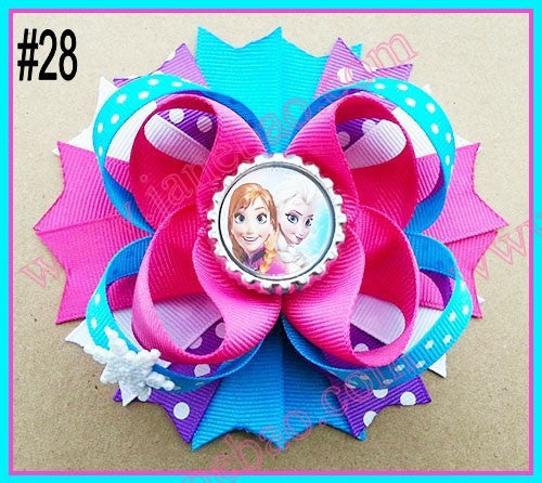 4.5"  Inspired Boutique Layered Hair Bow (50pcs/lot)