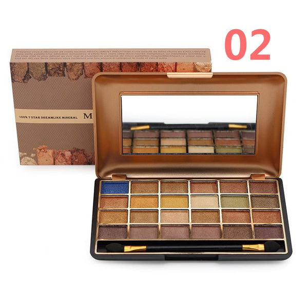 Miss Rose Shimmer Eyeshadow Palette (24 colors )