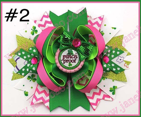 4.5"  Inspired Boutique Layered Hair Bow (50pcs/lot)