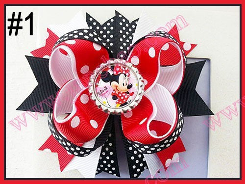 4.5"  Inspired Boutique Layered Hair Bow (50pcs/lot)