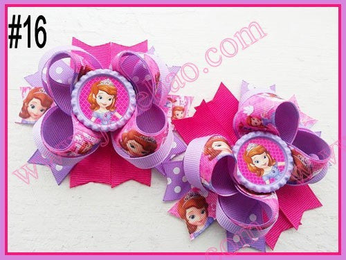 4.5"  Inspired Boutique Layered Hair Bow (50pcs/lot)