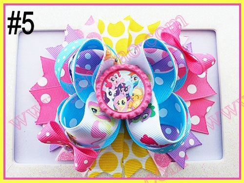 4.5"  Inspired Boutique Layered Hair Bow (50pcs/lot)