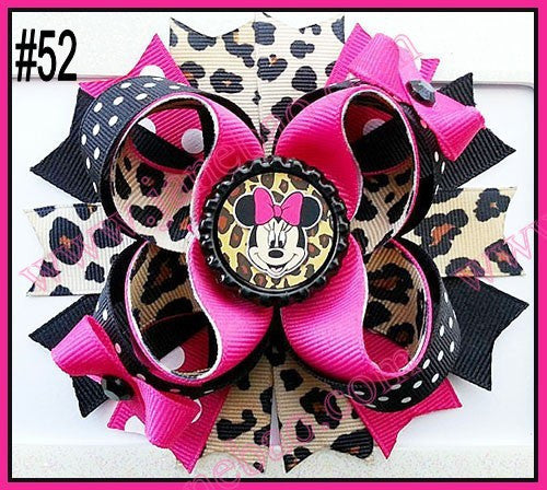 4.5"  Inspired Boutique Layered Hair Bow (50pcs/lot)