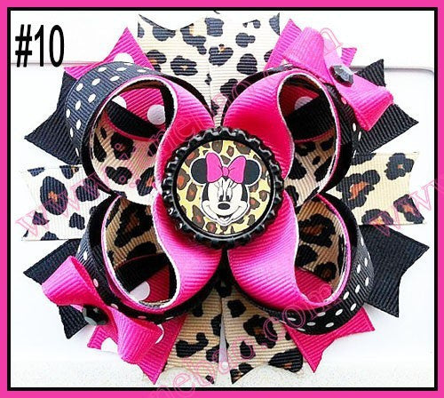 4.5"  Inspired Boutique Layered Hair Bow (50pcs/lot)
