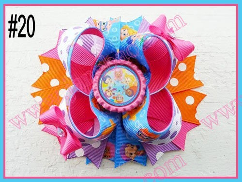 4.5"  Inspired Boutique Layered Hair Bow (50pcs/lot)