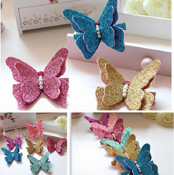 Cute butterfly baby girl hair clips (5pcs/lot)