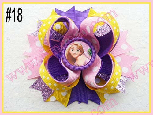 4.5"  Inspired Boutique Layered Hair Bow (50pcs/lot)