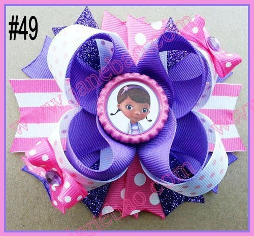 4.5"  Inspired Boutique Layered Hair Bow (50pcs/lot)