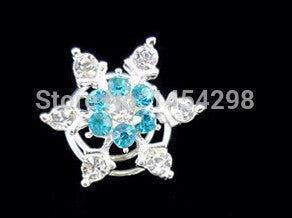 Princess Snowflake Rhinestone Hair Clips