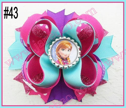 4.5"  Inspired Boutique Layered Hair Bow (50pcs/lot)