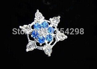 Princess Snowflake Rhinestone Hair Clips