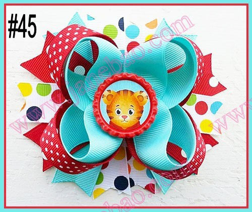 4.5"  Inspired Boutique Layered Hair Bow (50pcs/lot)