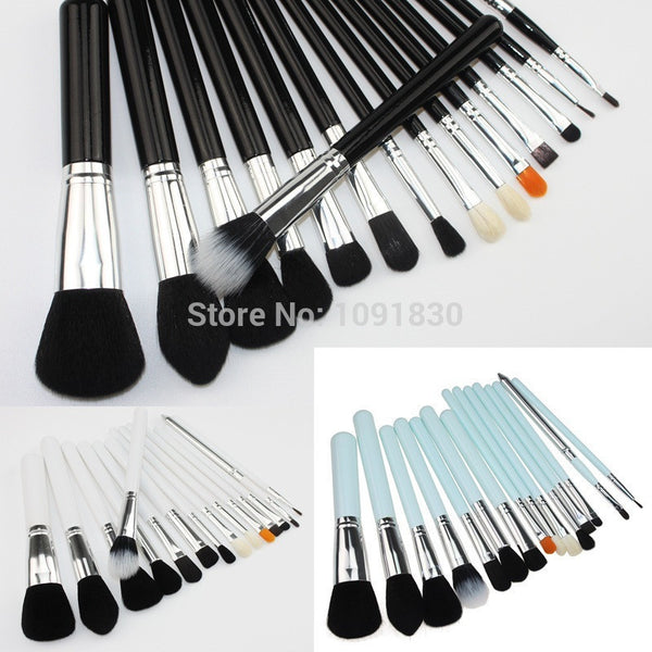 New Black Goat Hair 15 pcs makeup brushes