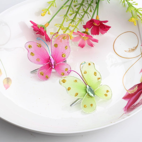 Chiffon Butterfly Baby Hairpins