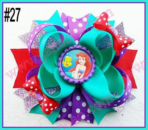 4.5"  Inspired Boutique Layered Hair Bow (50pcs/lot)