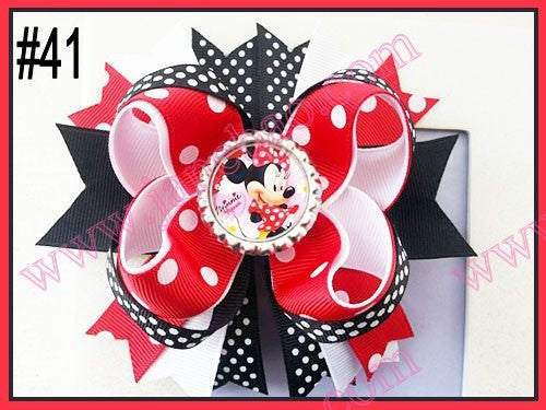 4.5"  Inspired Boutique Layered Hair Bow (50pcs/lot)