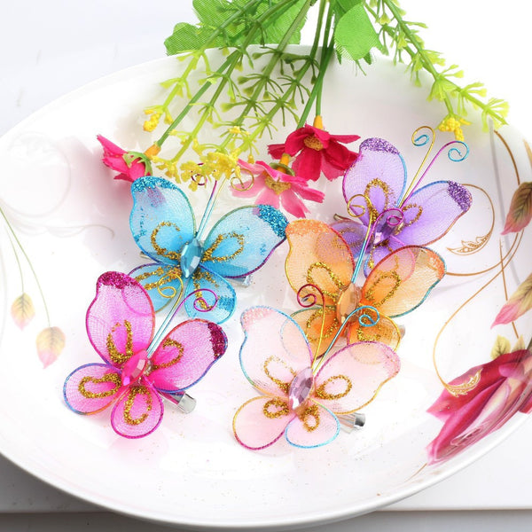 Chiffon Butterfly Baby Hairpins