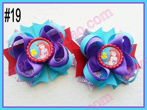 4.5"  Inspired Boutique Layered Hair Bow (50pcs/lot)