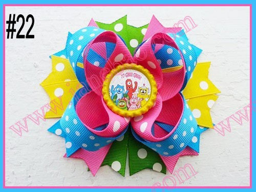 4.5"  Inspired Boutique Layered Hair Bow (50pcs/lot)