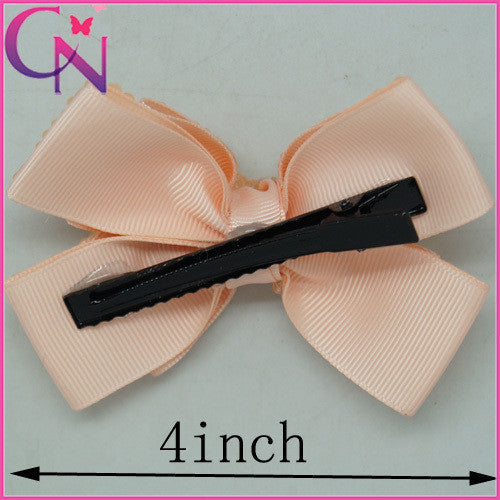 4 Inch Fashion Rhinestone Hair Bows Baby Girls