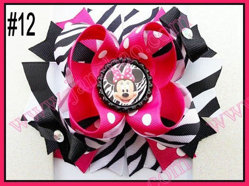 4.5"  Inspired Boutique Layered Hair Bow (50pcs/lot)
