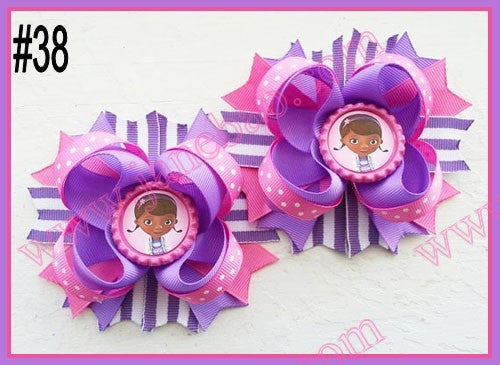 4.5"  Inspired Boutique Layered Hair Bow (50pcs/lot)
