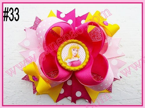 4.5"  Inspired Boutique Layered Hair Bow (50pcs/lot)