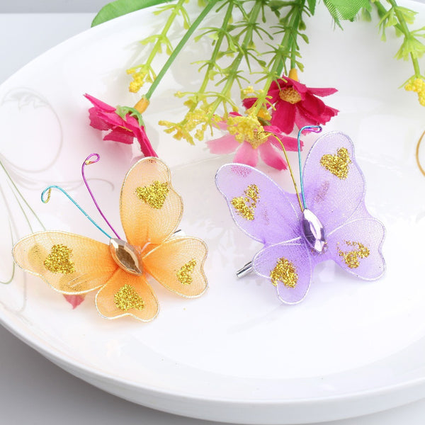 Chiffon Butterfly Baby Hairpins